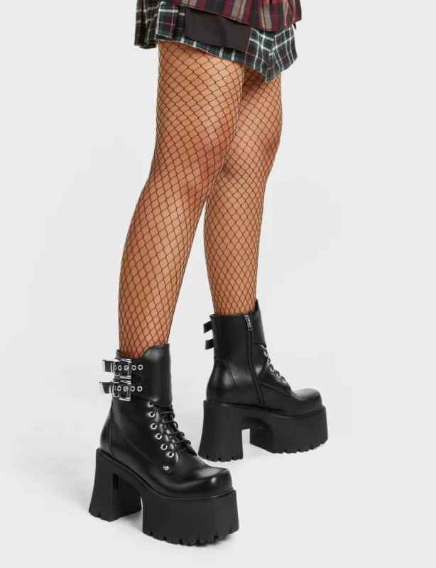Thinking Spot Chunky Platform Ankle Boots sold by Lamoda