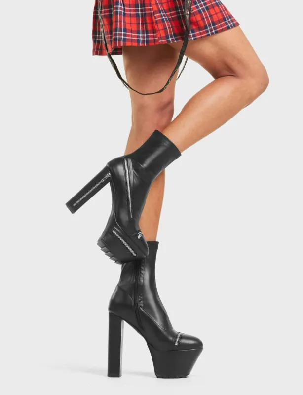 No Chance Platform Ankle Boots sold by Lamoda