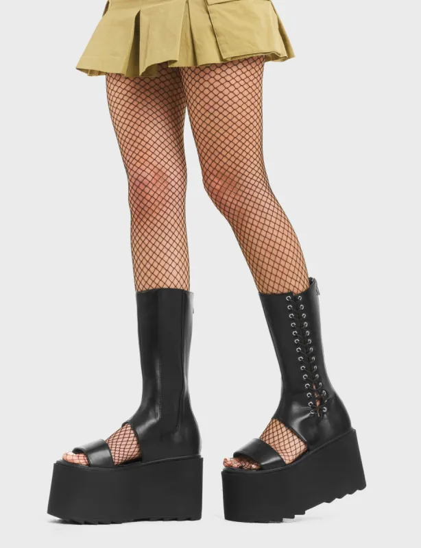 Hurricane Chunky Platform Ankle Boots sold by Lamoda