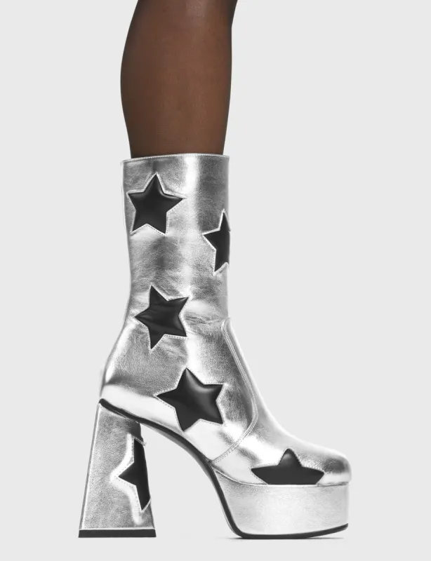 Seeking Stars Platform Ankle Boots sold by Lamoda