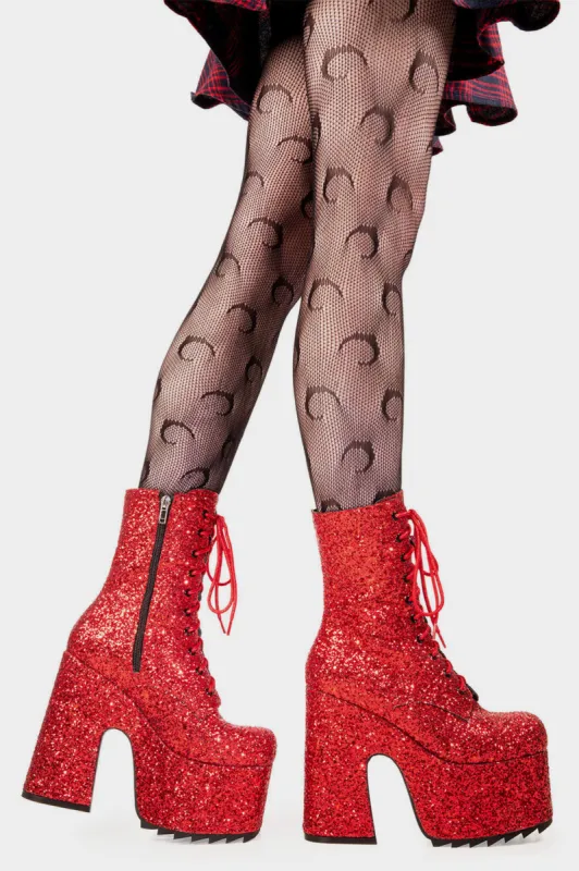 Spotlight Chunky Platform Ankle Boots sold by Lamoda