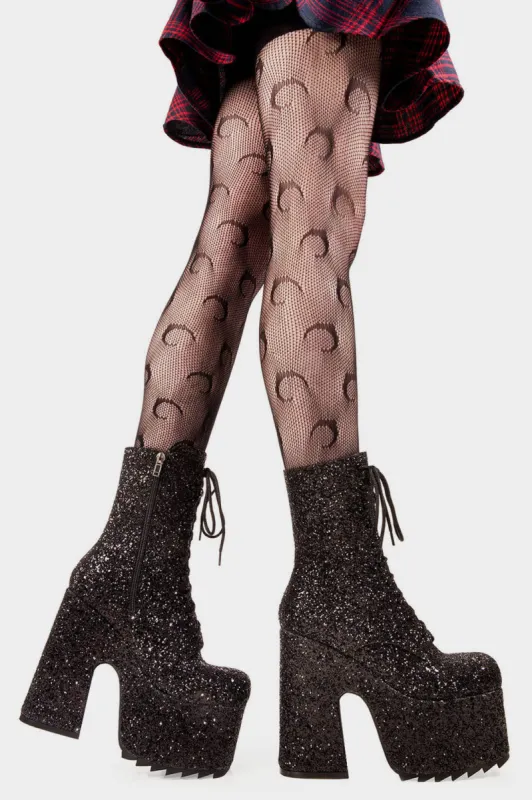 Spotlight Chunky Platform Ankle Boots sold by Lamoda