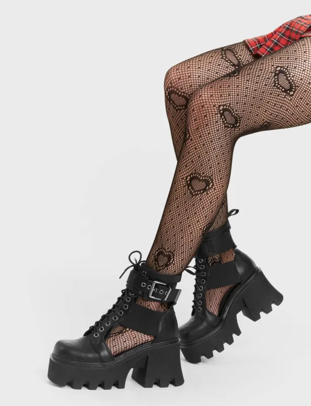 Busy Chunky Platform Ankle Boots sold by Lamoda
