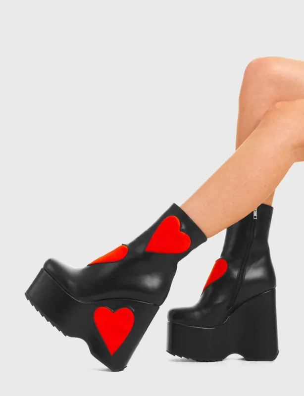 Full Time Lover Chunky Platform Ankle Boots sold by Lamoda