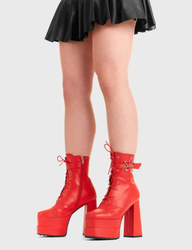 Famous Friend Platform Ankle Boots sold by Lamoda