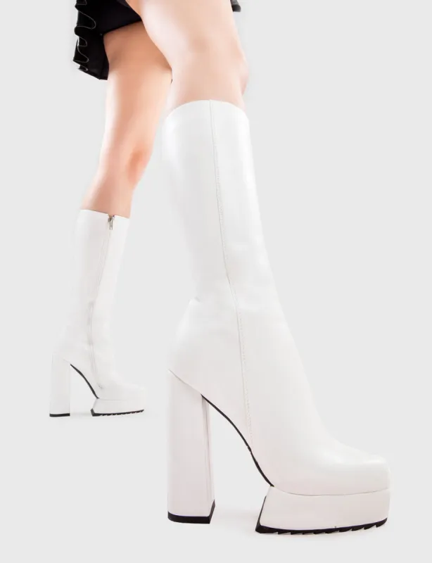 Boiling Point Platform Calf Boots sold by Lamoda