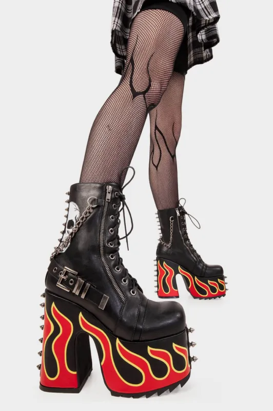 Expensive Pain Chunky Platform Ankle Boots sold by Lamoda