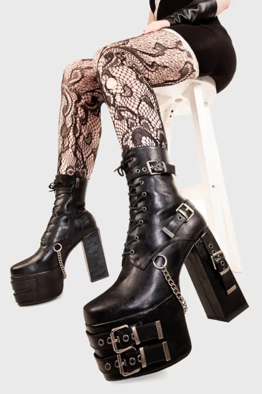 Diligence Chunky Platform Ankle Boots sold by Lamoda