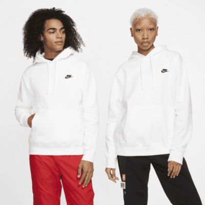 Nike Sportswear Club Fleece Pullover Hoodie - White sold by Nike