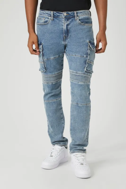 Jean cargo de style moto mince sold by Urban Planet