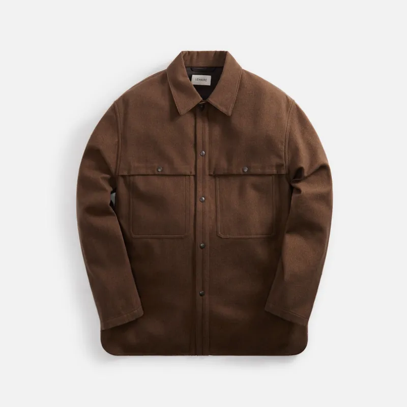 Lemaire Storm Flap Overshirt - Mushroom | Parallel