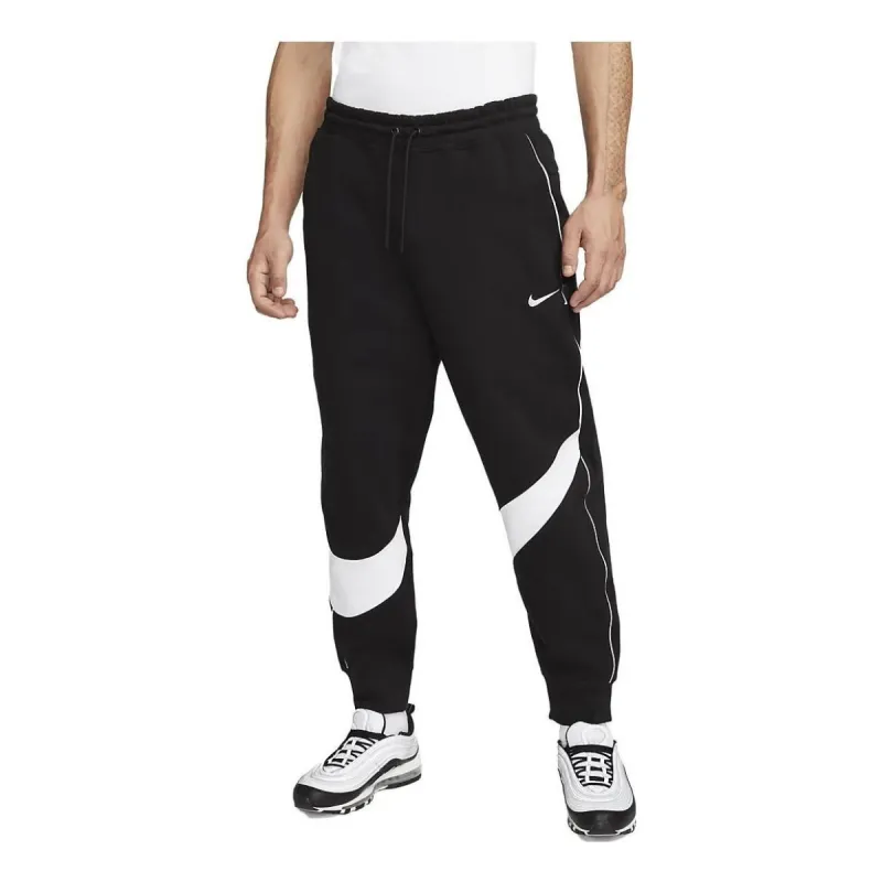ボトムスその他 Nike SS25 FLARED JOGGING (DQ5615 233) Nike Sportswear Big Swoosh Fleece Pants 'Black White' DX0565