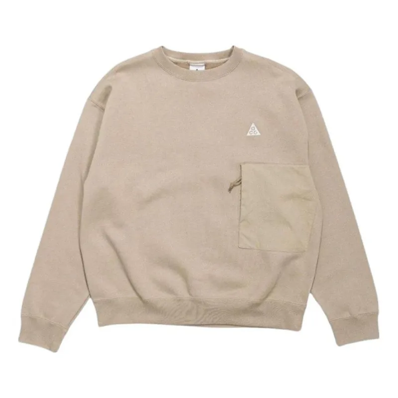 Nike ACG Crew Sweatshirt 'Khaki' CV0681-247 sold by KicksCrew