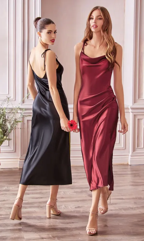 Midi Wedding-Guest Slip Dress BD103 sold by PromGirl