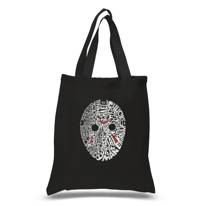 Slasher Movie Villians - Small Word Art Tote Bag sold by LA Pop Art