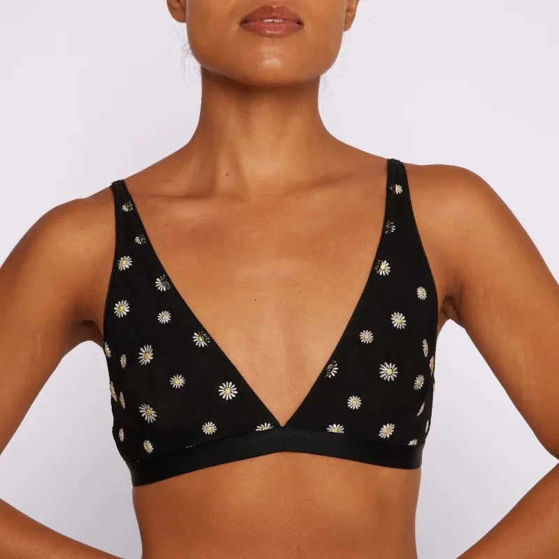 XS Plunge Bralette | Silky Mesh | Archive (Daisy Chain) sold by Parade