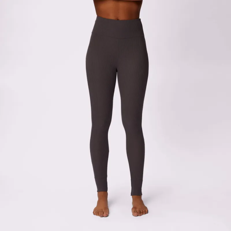 Lush Rib Warm Base Legging | Lush Rib  | Archive (Blackened Pearl) sold by Parade