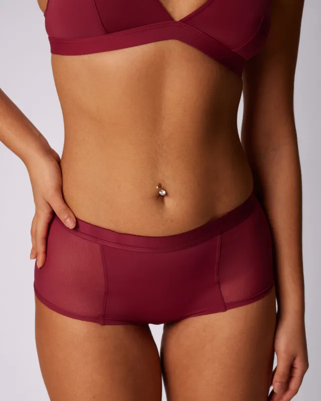 Dream Fit High Rise Boyshort | Ultra-Soft Re:Play | Archive (Lambrusco) sold by Parade