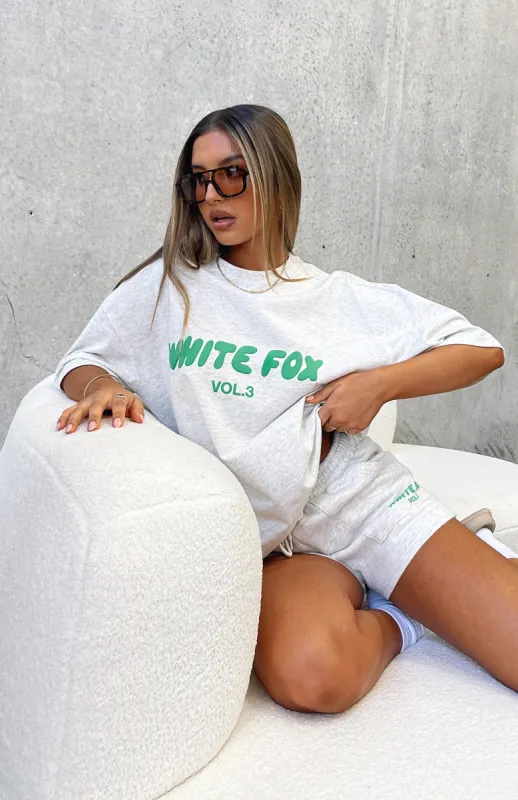 Offstage Oversized Tee Glacier Grey sold by White Fox Boutique