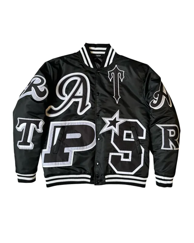Wildcard Varsity Jacket - Blackout Edition sold by Trapstar London