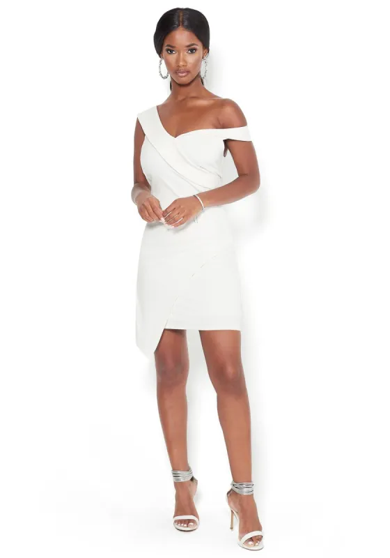 Asymmetric Mini Dress sold by Bebe