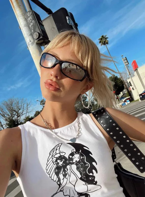 Take Me Back Sunglasses Black / Grey sold by Princess Polly