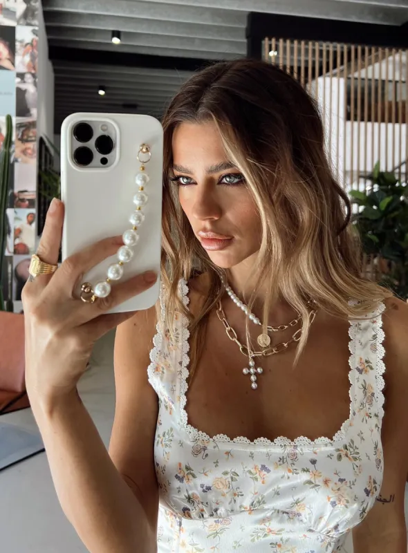 Vetto Pearl iPhone Case Cream sold by Princess Polly