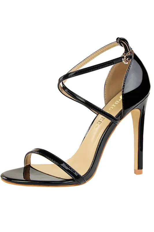 Black Stiletto Sandals sold by Zapaka