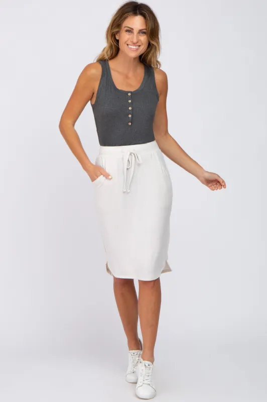 Cream Skirt sold by Pinkblush