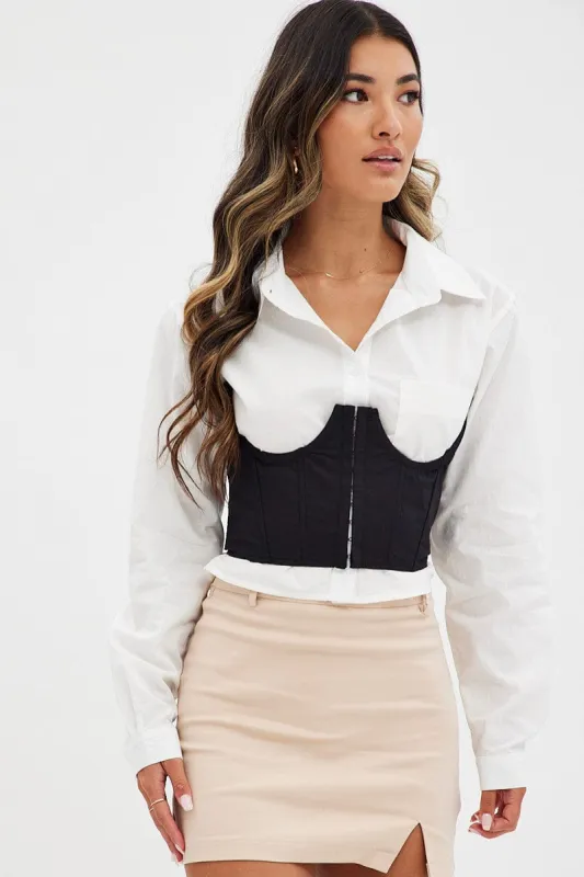 Black Waist Cinch Corset Belt sold by Ally Fashion
