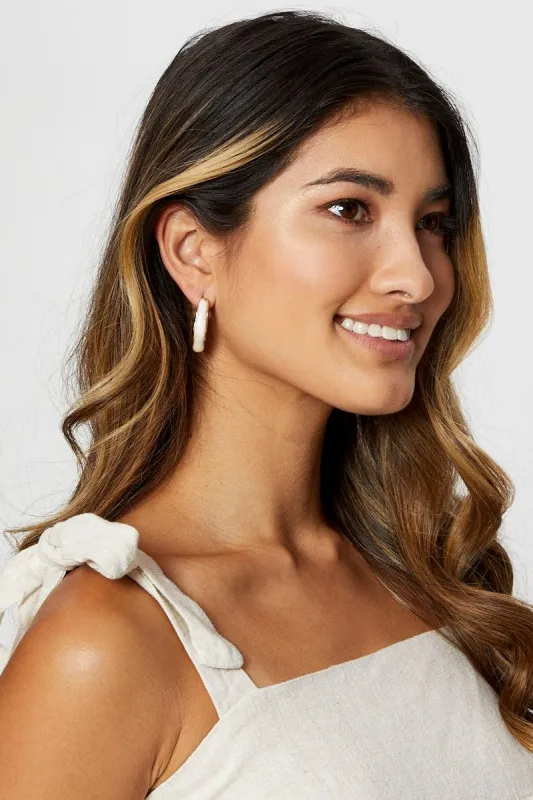 Red Chunky Acrylic Hoop Earrings sold by Ally Fashion