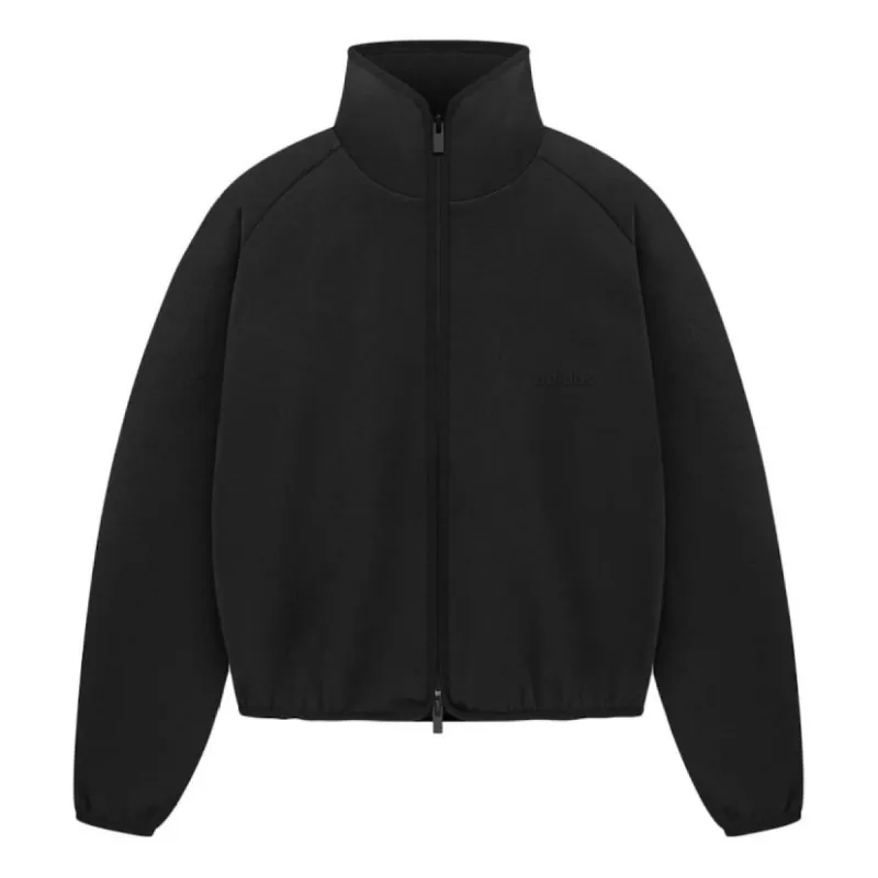 adidas x Fear of God Athletics Suede Fleece Track Jacket 'Black' IY0935 sold by KicksCrew