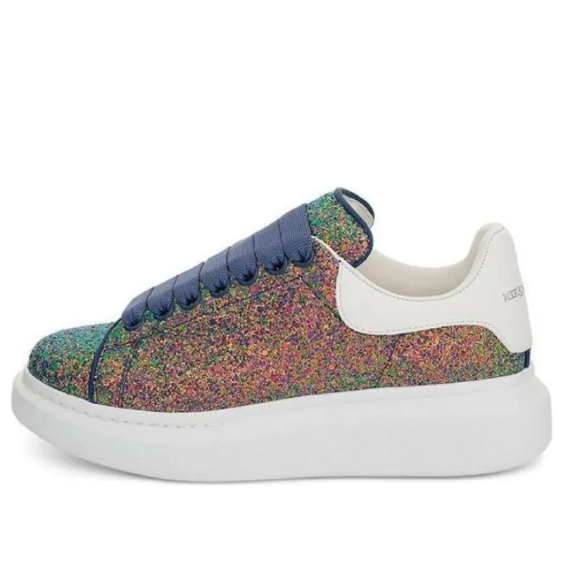 (WMNS) Alexander McQueen Oversized Sneaker Glitter 'Petrol Blue' 558944W4MC23138 sold by KicksCrew