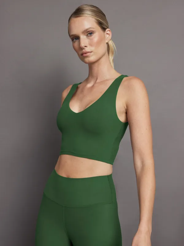 V-Neck Longline Bra in Melt - Formal Garden sold by Carbon38