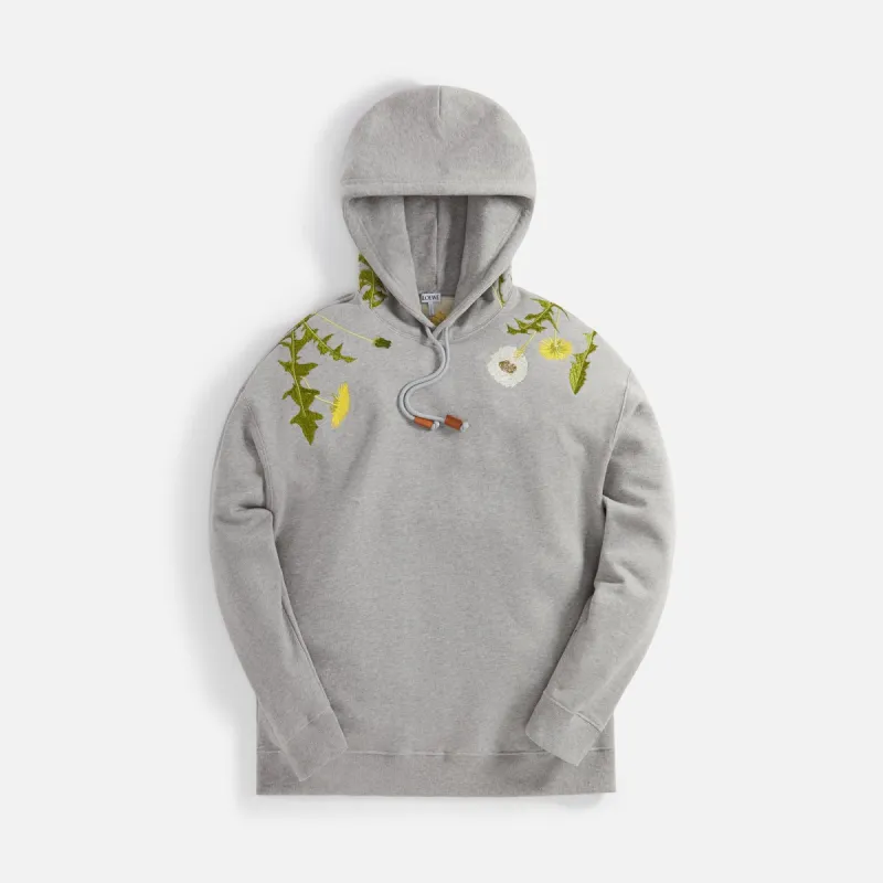 Loewe Anagram Flowers Hoodie - Grey sold by Kith