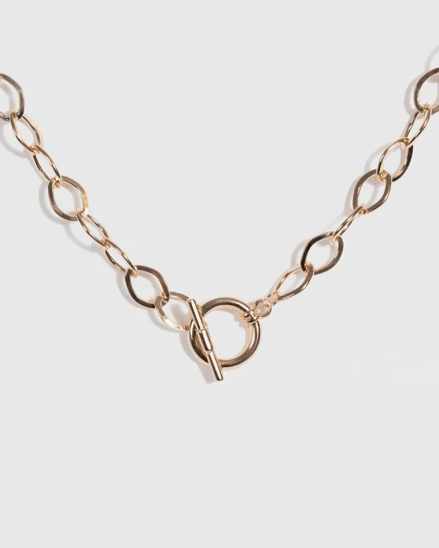 Gold Oval Chunky Chain Necklace sold by Collete Hayman
