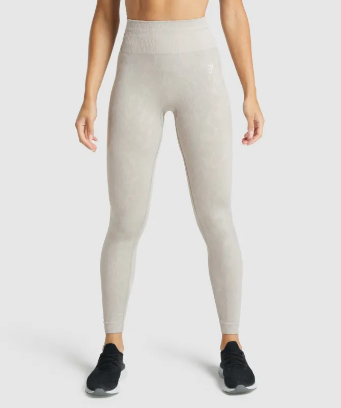 Gymshark Adapt Animal Seamless Leggings - Butterfly | Grey sold by Gymshark
