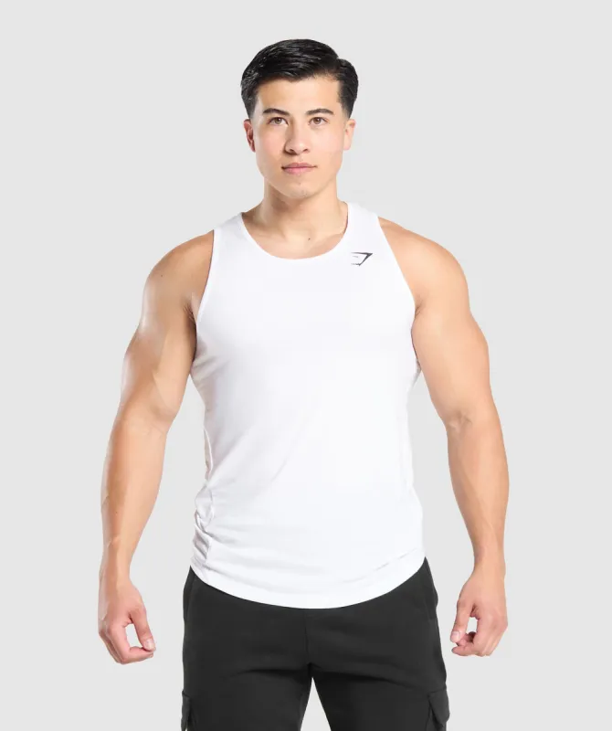 Gymshark Critical Tank - White sold by Gymshark