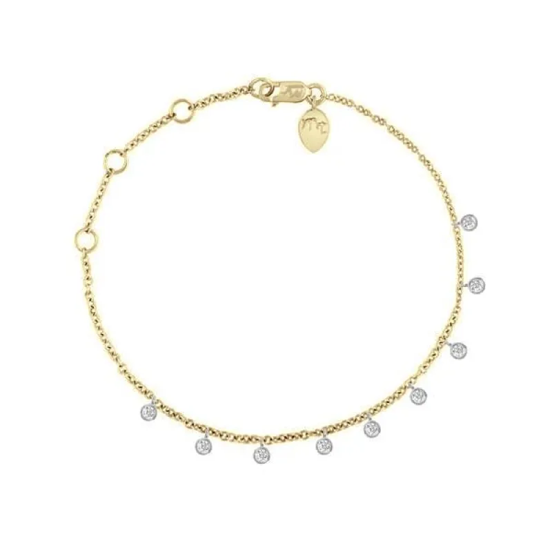 Dainty Bezel Diamond Bracelet sold by Meira T