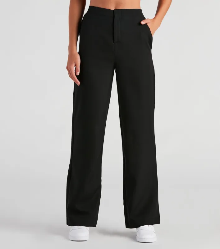 Elevated And Trendy Wide-Leg Trouser Pants sold by Windsor