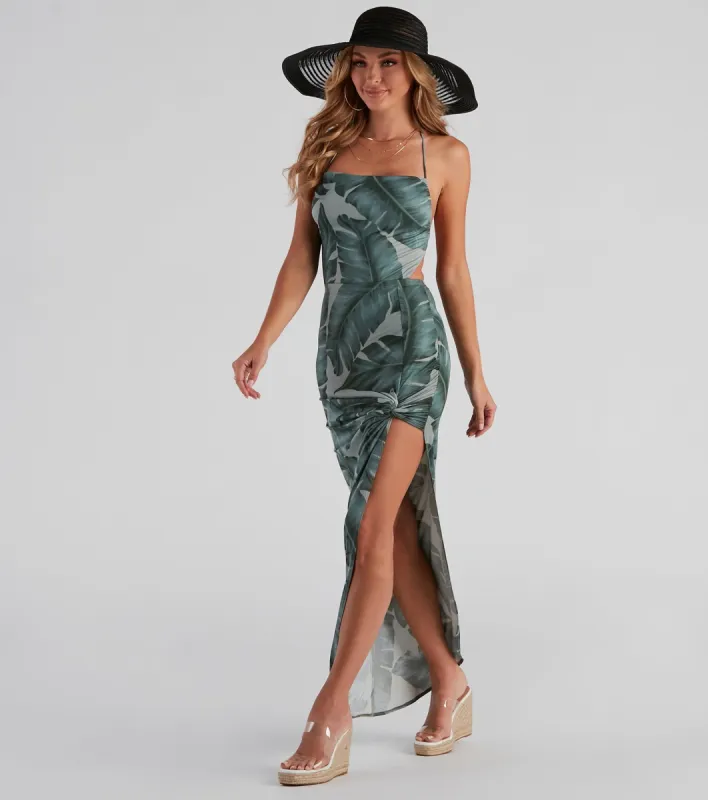 Natural Beauty Tropical Maxi Dress sold by Windsor