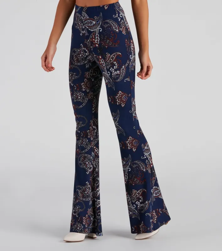 Paisley Babe Flare Pants sold by Windsor
