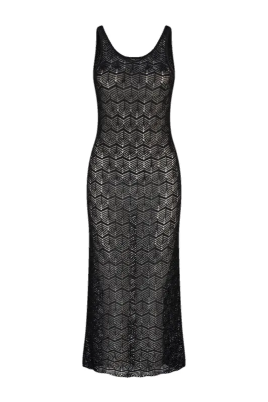 Mariposa Alette Midi Dress - Black sold by Tigerlily