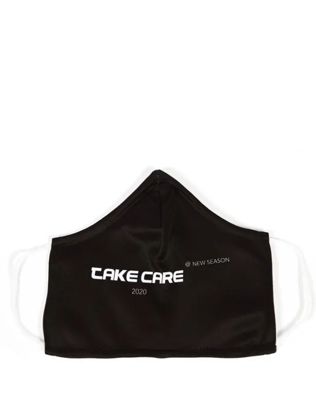 Black Take Care Slogan Fashion Face Mask sold by Public Desire