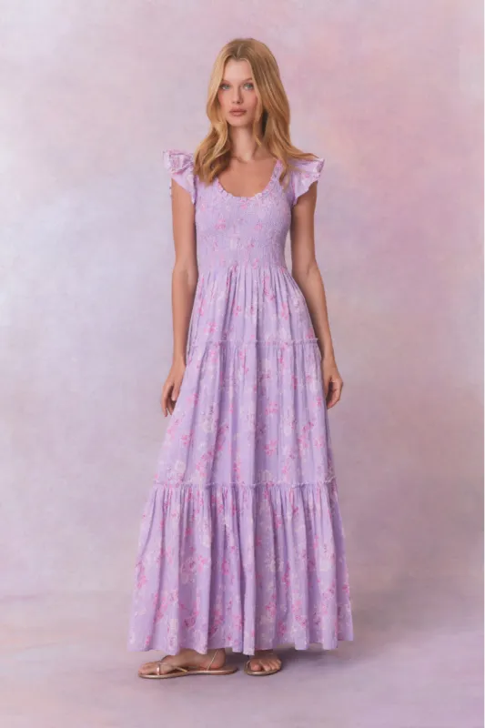 Chessie Heirloom Print Cotton Maxi Dress | Parallel