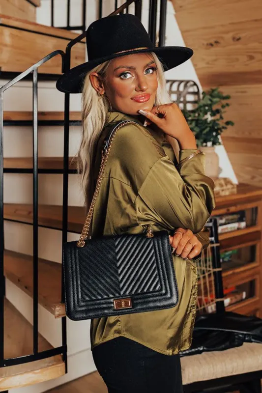 Moves To Make Faux Leather Crossbody In Black sold by Impressions