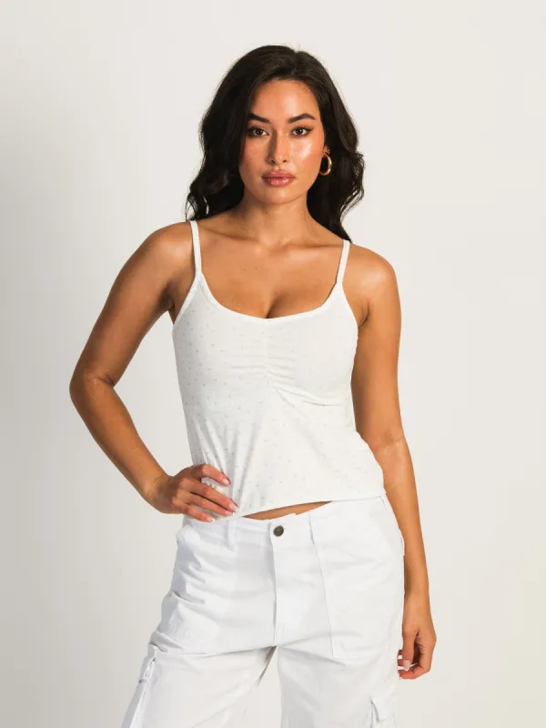 HARLOW ABBY PRINT TANK - BLUE DITSY sold by Boathouse