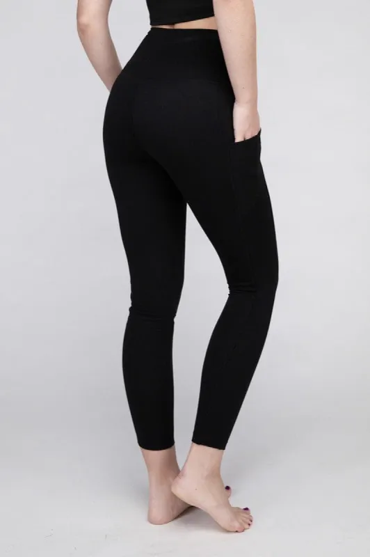 Brushed Microfiber Full Length Leggings sold by The Dogwood Boutique
