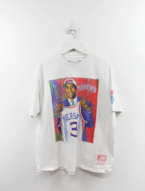 Mitchell n Ness NBA Draft Allen Iverson Sixers Tee sold by HG Vintage