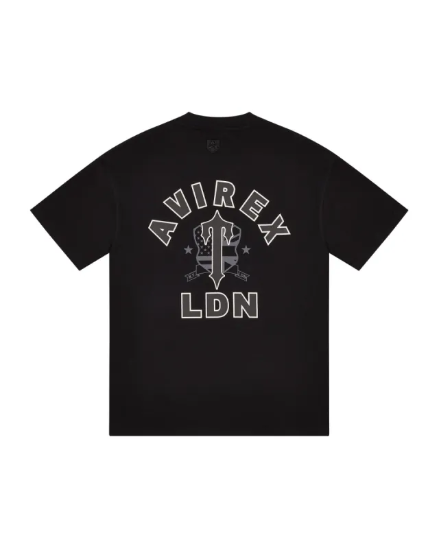 Trapstar x Avirex Logo T-Shirt - Enzyme Black | Parallel